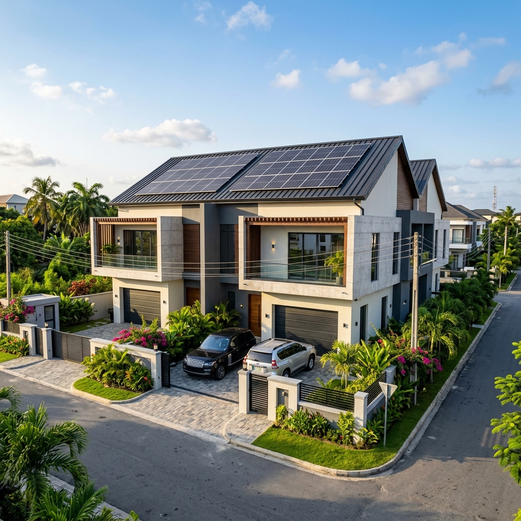Modern Nigerian Home Powered by Solar Energy